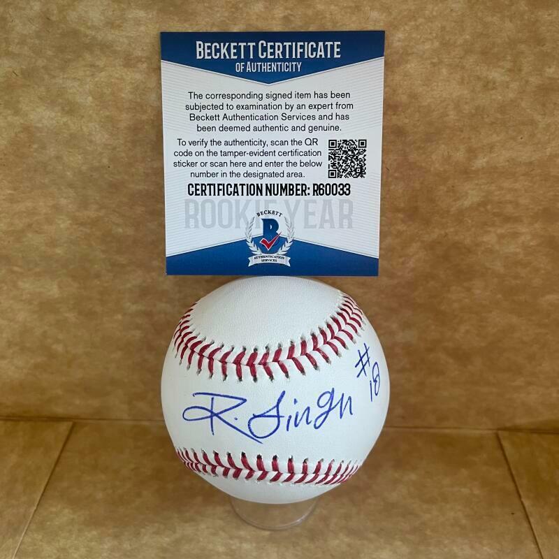 RINKU SINGH ROOKIE VEER MAHAAN WWE/ PITTSBURGH PRATES SIGNED AUTO M.L. BASEBALL