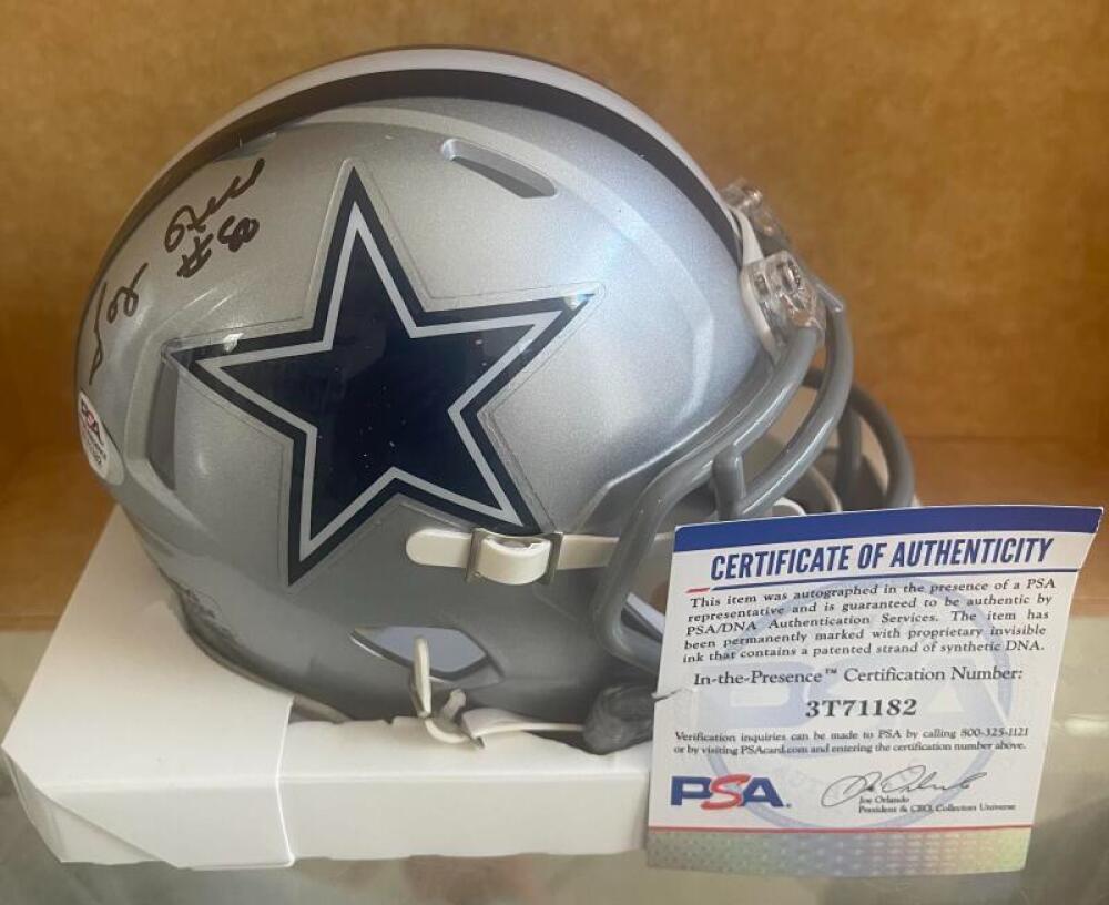 TONY HILL DALLAS COWBOYS SIGNED AUTOGRAPHED MINI HELMET PSA 3T71182