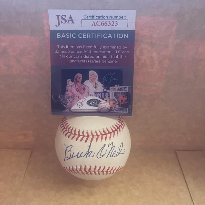 BUCK O' NEIL NEGRO LEAGUES HOFER SIGNED AUTO N.L. VINTAGE BASEBALL JSA AC66323