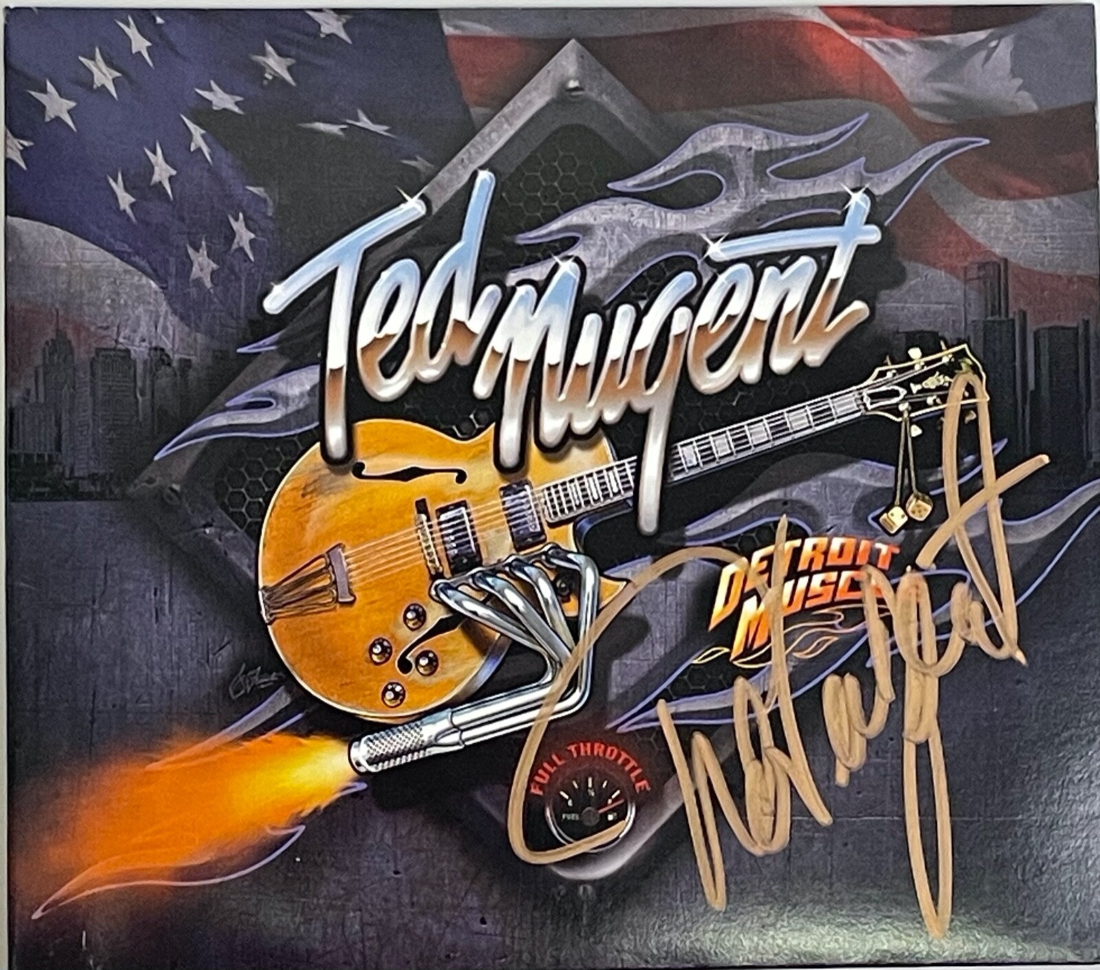 TED NUGENT Signed Autograph CD 