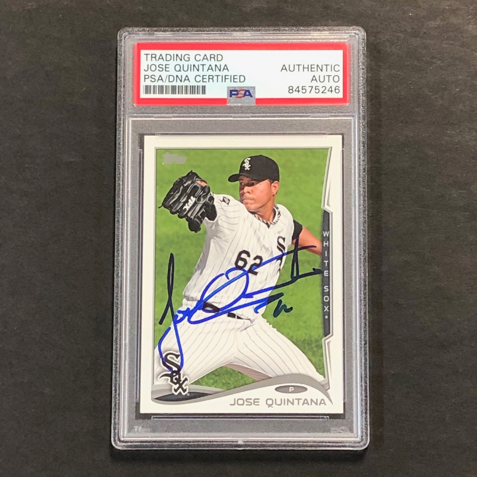 2014 TOPPS GYPSY QUEEN #315 JOSE QUINTANA SIGNED CARD PSA SLABBED AUTO WHITE SOX COLLECTIBLE MEMORABILIA
