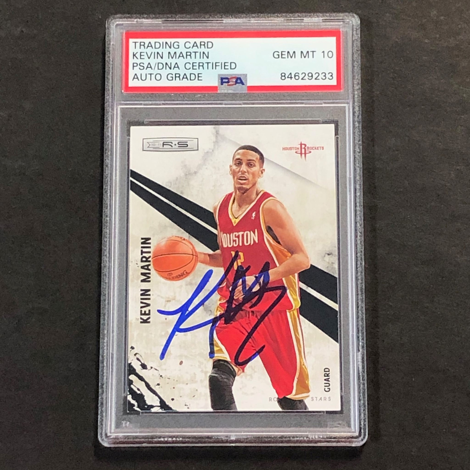Copy of 2010-11 Panini Rookies and Stars #54 Kevin Martin Signed Card AUTO 10 PS