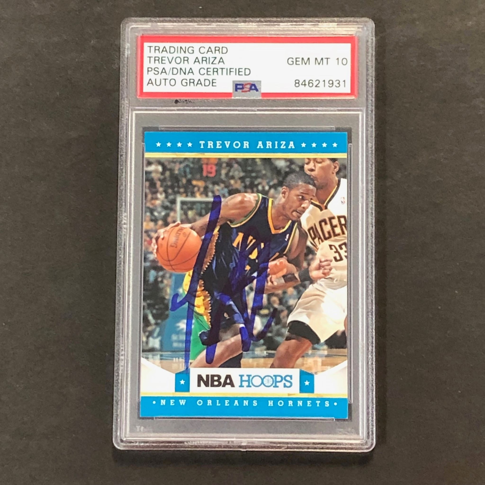 2012-13 Panini NBA Hoops #65 Trevor Ariza Signed Card AUTO 10 PSA Slabbed Hornet