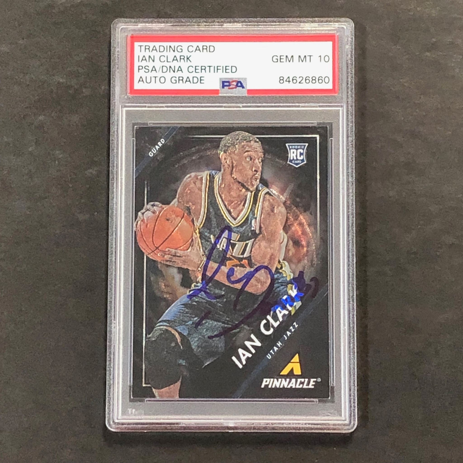 2013-14 Panini Pinnacle #4 Ian Clark Signed Card AUTO GRADE 10 PSA Slabbed RC Ja