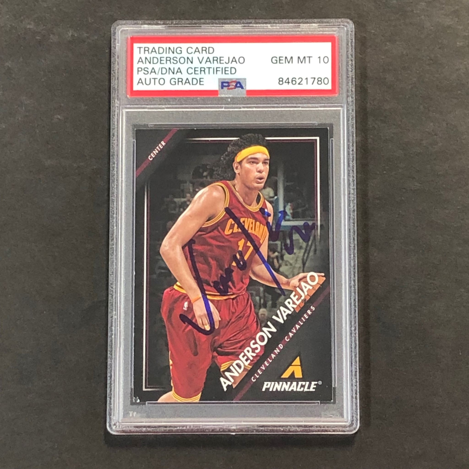 2013-14 Panini Pinnacle #229 Anderson Varejao Signed Card AUTO 10 PSA Slabbed Ca