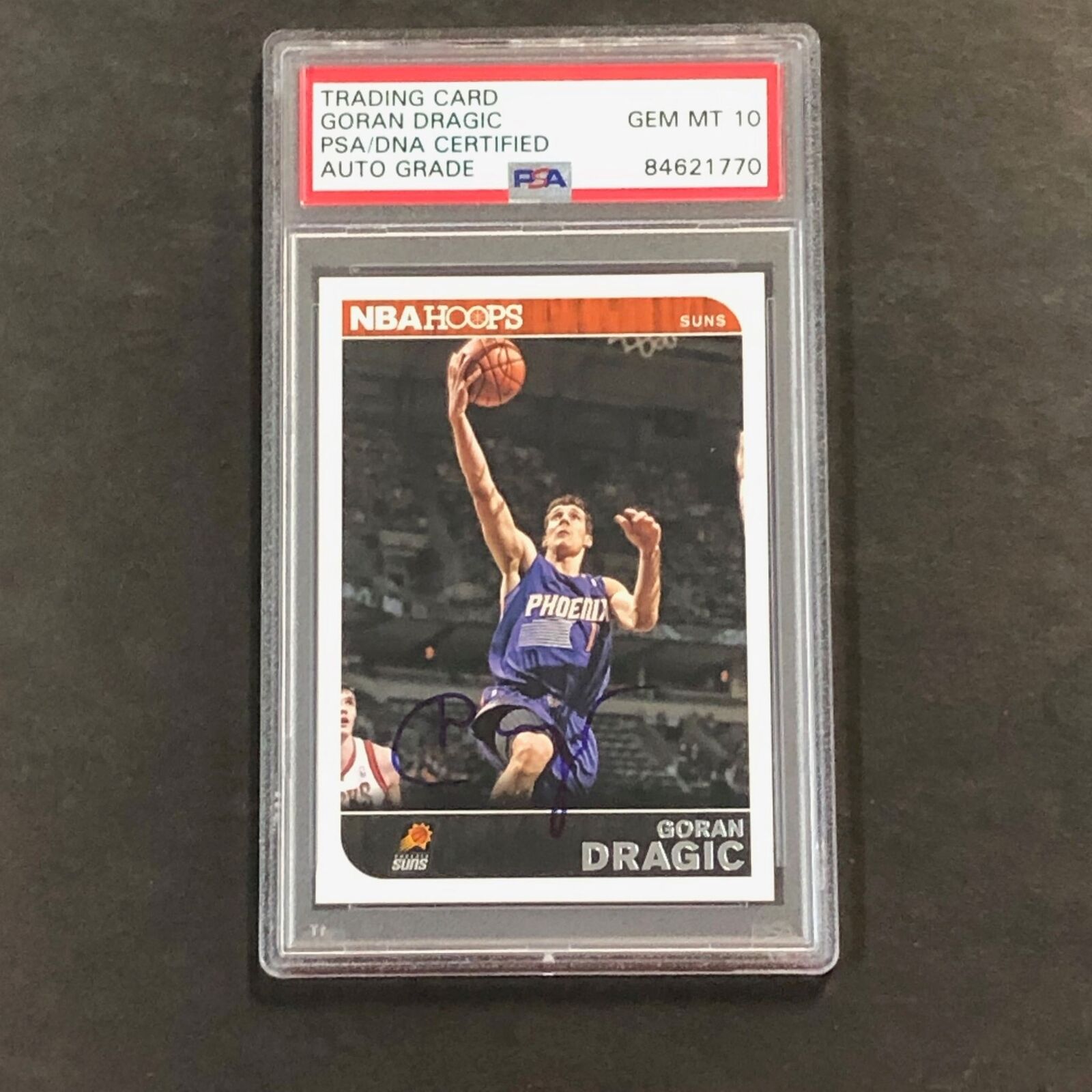 2014-15 NBA Hoops #234 Goran Dragic Signed Card AUTO Grade 10 PSA/DNA Slabbed Su