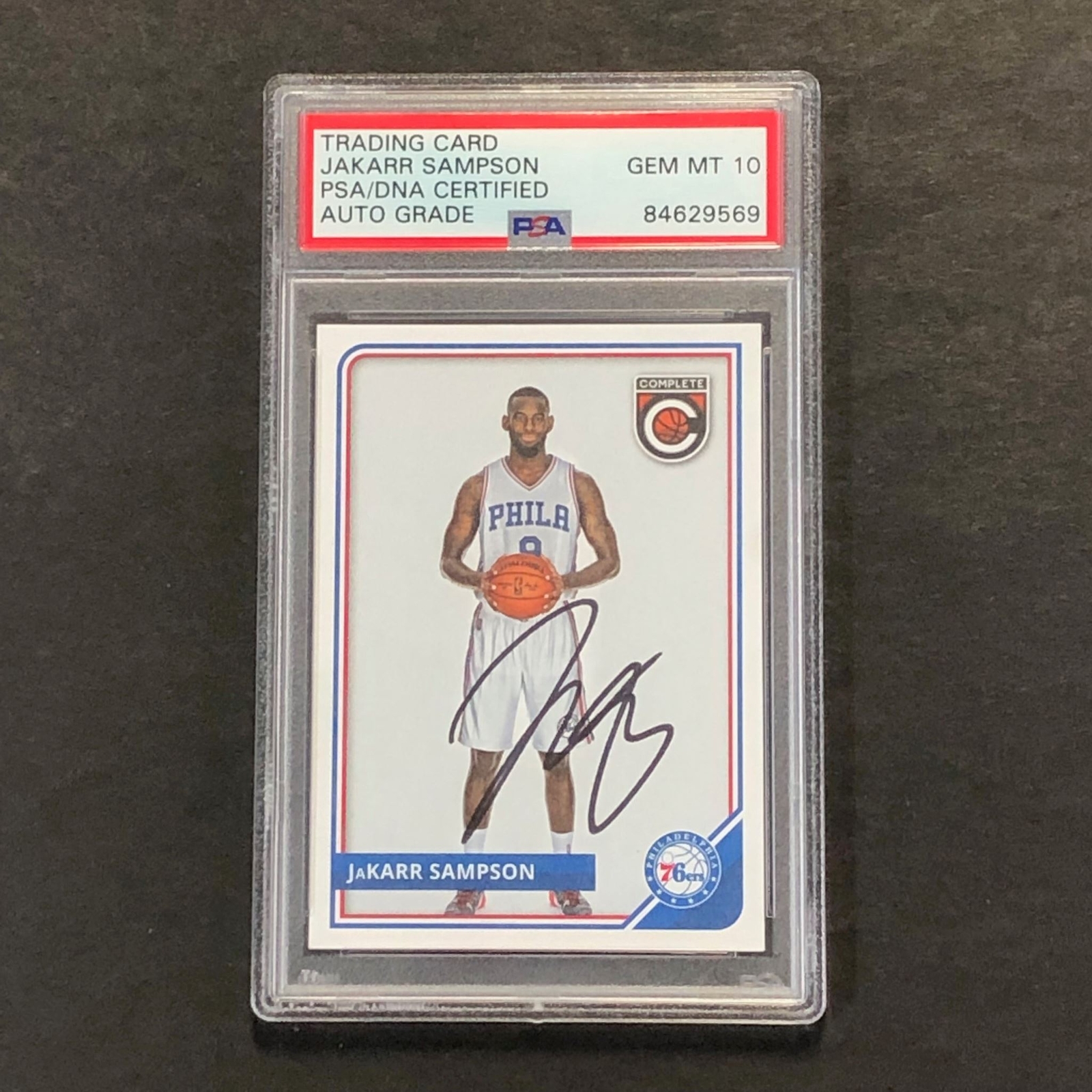 2014-15 Panini Complete #186 Jakarr Sampson Signed Card AUTO PSA Slabbed RC 76er