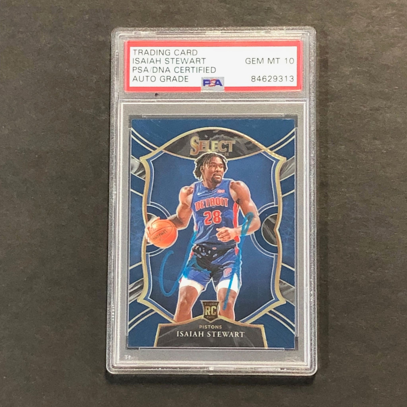 2020-21 PANINI SELECT #76 ISAIAH STEWART SIGNED CARD AUTO GRADE 10 PSA SLABBED R COLLECTIBLE MEMORABILIA