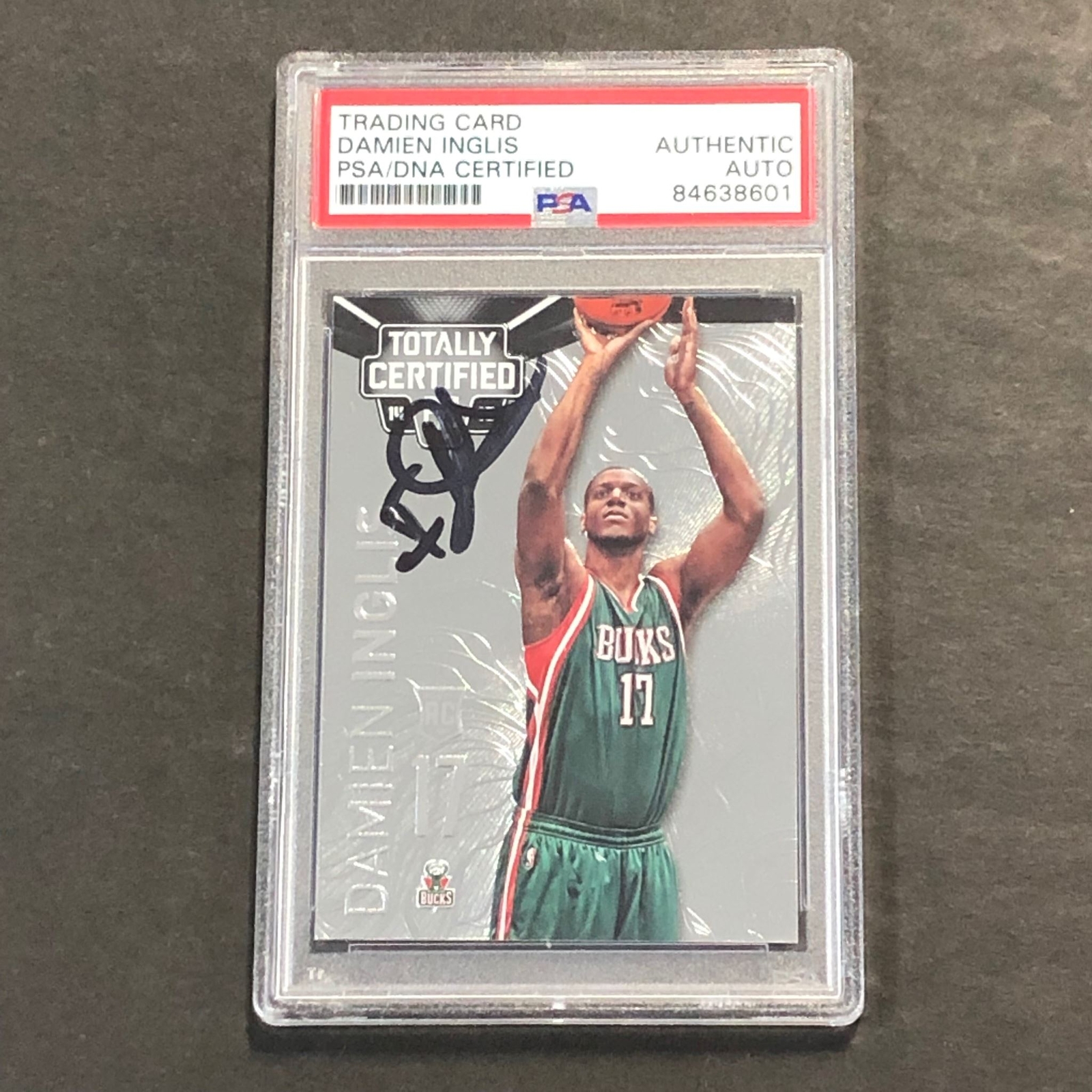 2014-15 Panini Totally Certified #179 DAMIEN INGLIS Signed Card AUTO PSA Slabbed