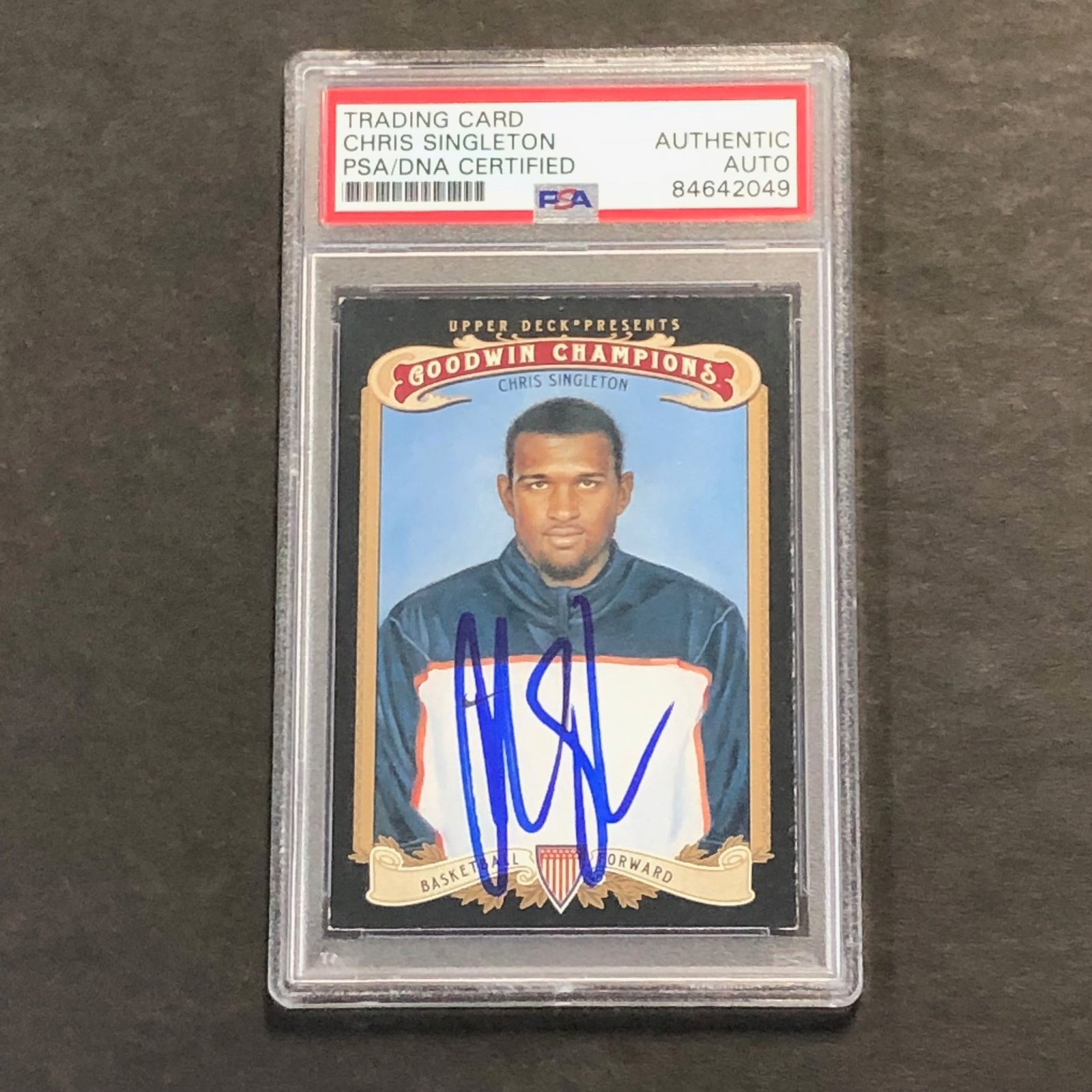 2012 Goodwin Champions #7 Chris Singleton Signed Card AUTO PSA Slabbed RC