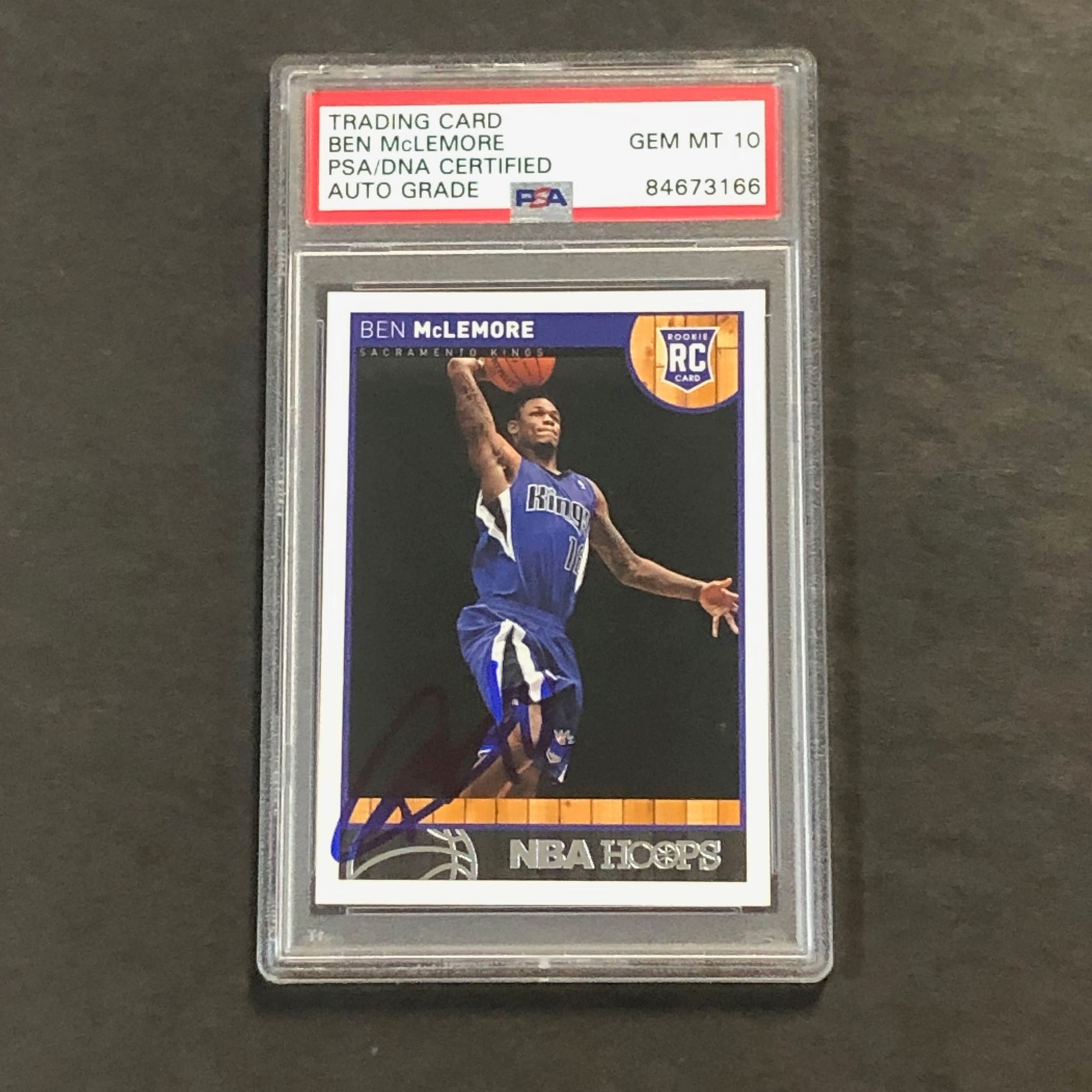2013-14 Panini NBA Hoops #267 Ben McLemore Signed Card AUTO GRADE 10 PSA Slabbed