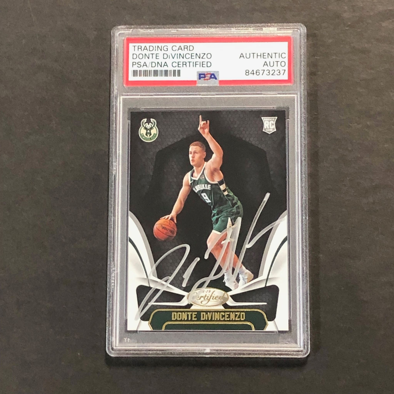 2018-19 Panini Certified #167 DONTE DIVINCENZO Signed Card AUTO PSA/DNA Slabbed