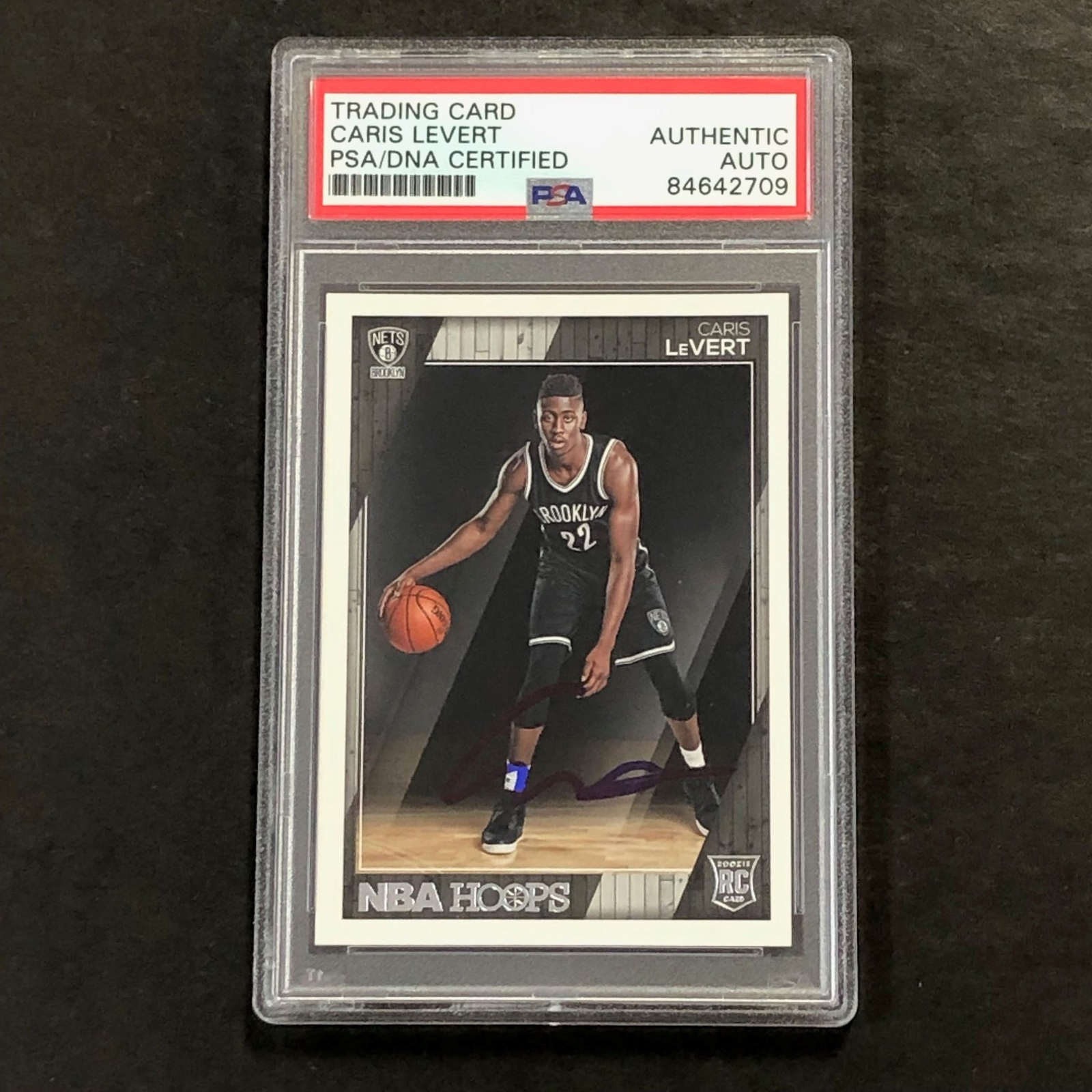 2016-17 NBA Hoops #277 Caris LeVert Auto Signed Card PSA/DNA Encapsulated
