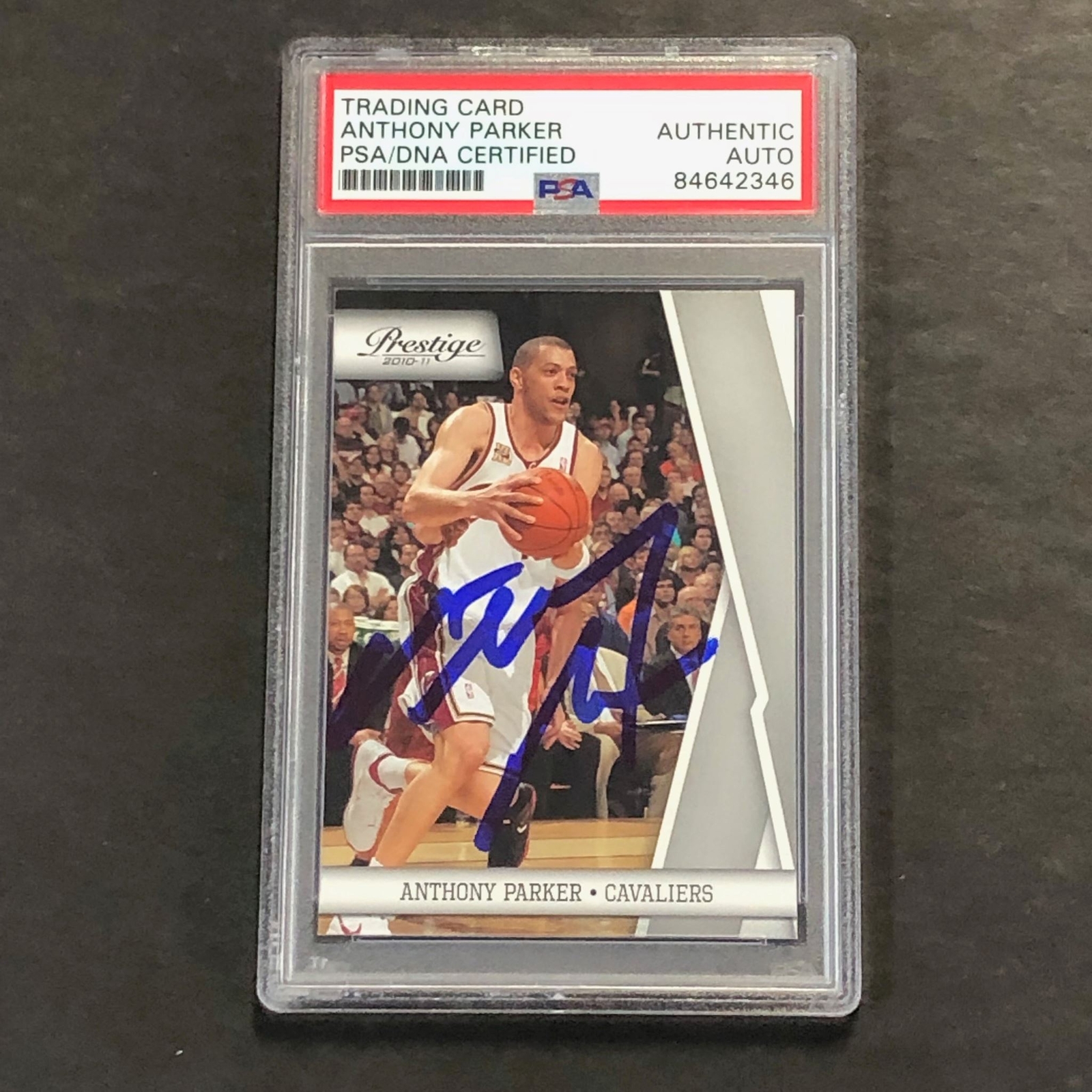 2010-11 Panini Prestige #19 Anthony Parker Signed Card AUTO PSA Slabbed Cavalier