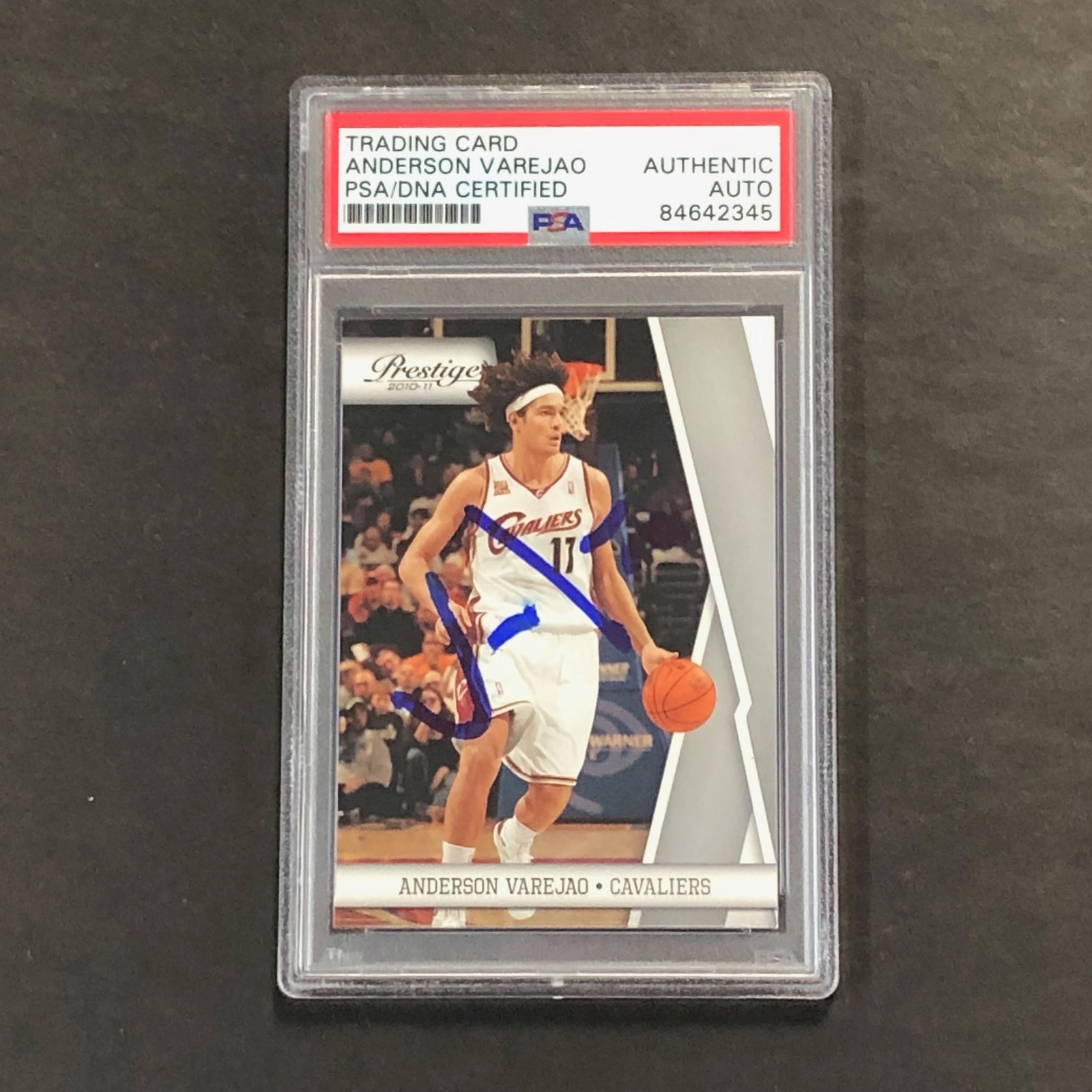 2010-11 Panini Prestige #17 Anderson Varejao Signed Card AUTO PSA Slabbed Cavali