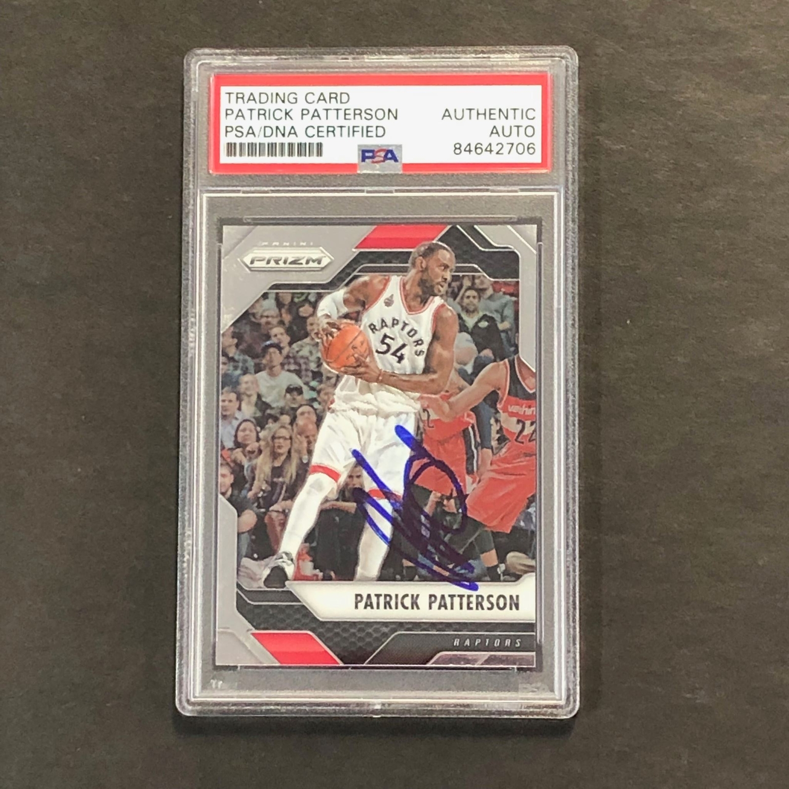2016-17 Panini Prizm #219 Patrick Patterson Signed Card AUTO PSA Slabbed Raptors