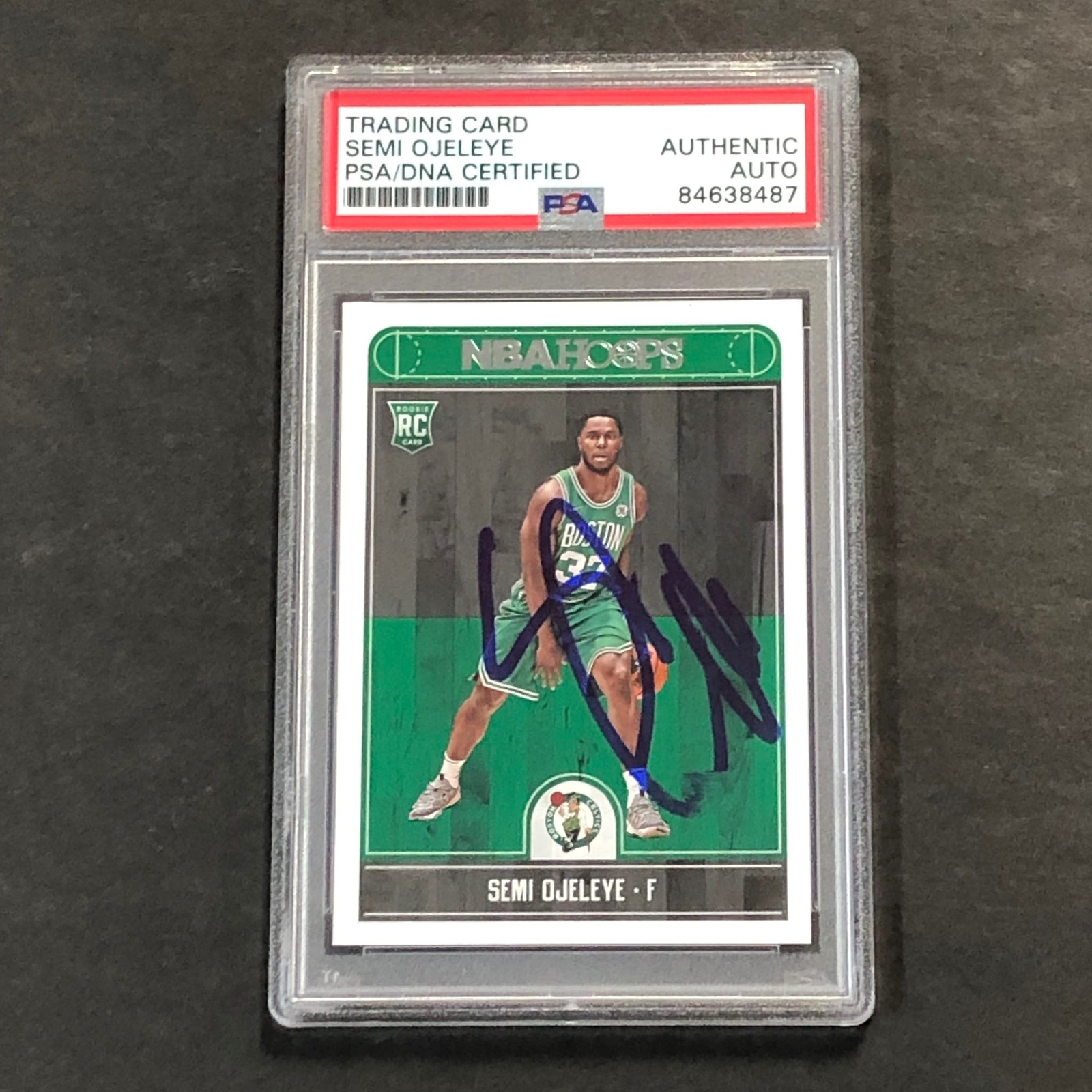 2017-18 NBA Hoops #287 Semi Ojeleye Signed Card AUTO PSA Slabbed RC Celtics
