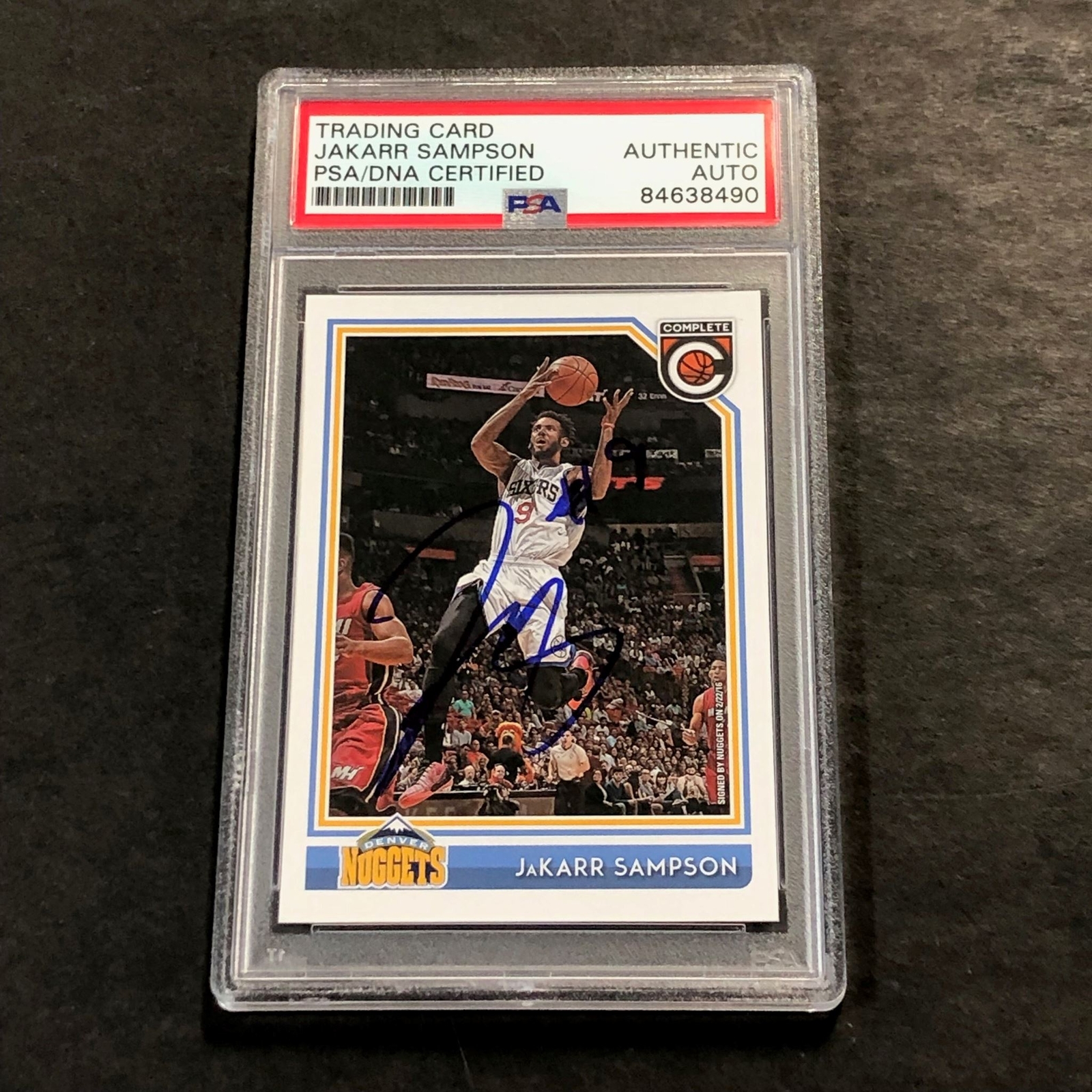 2016-17 Panini Complete #232 Jakarr Sampson Signed Card AUTO PSA Slabbed RC Nugg