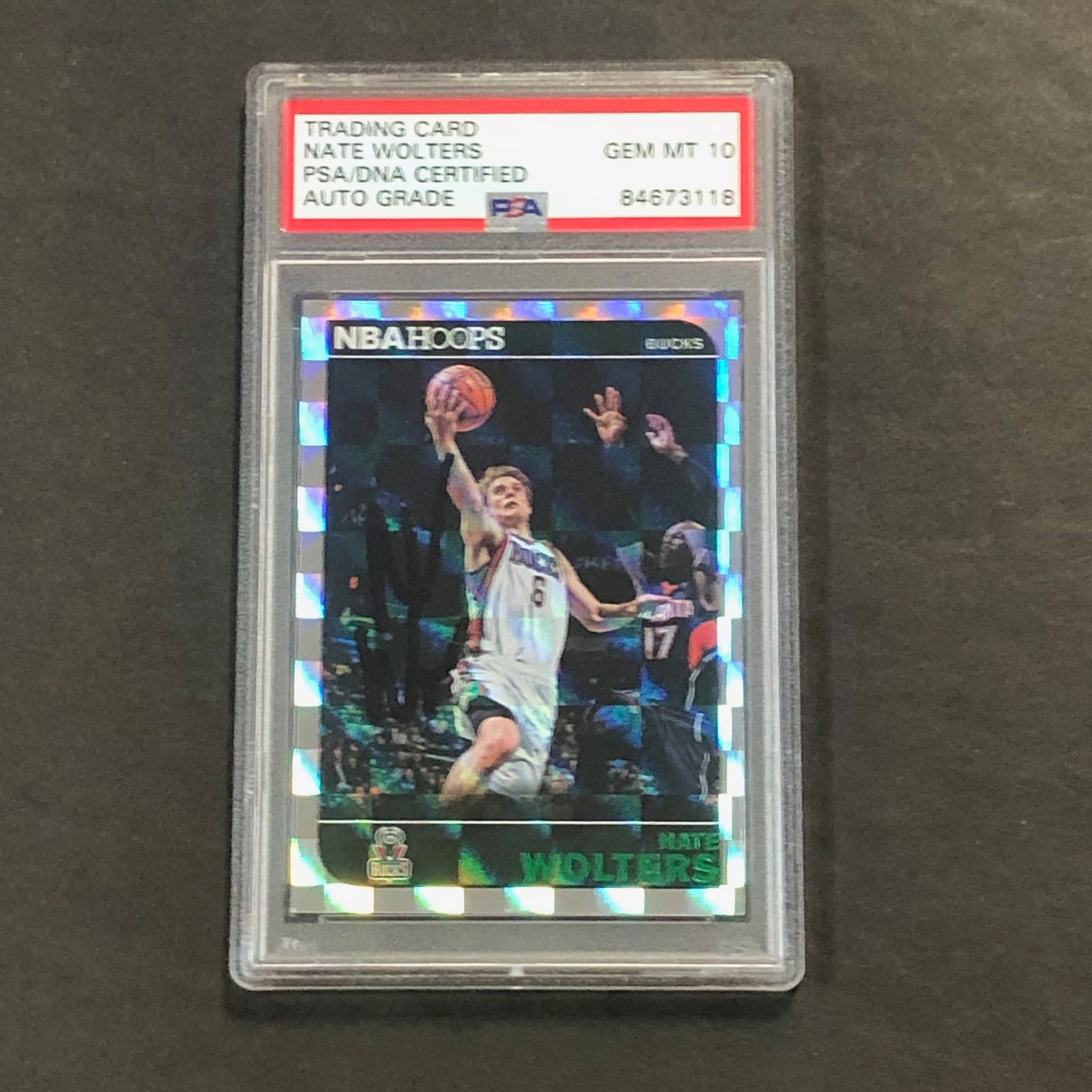 2014-15 Panini NBA Hoops #186 Nate Wolters Signed Card AUTO 10 PSA/DNA Slabbed R