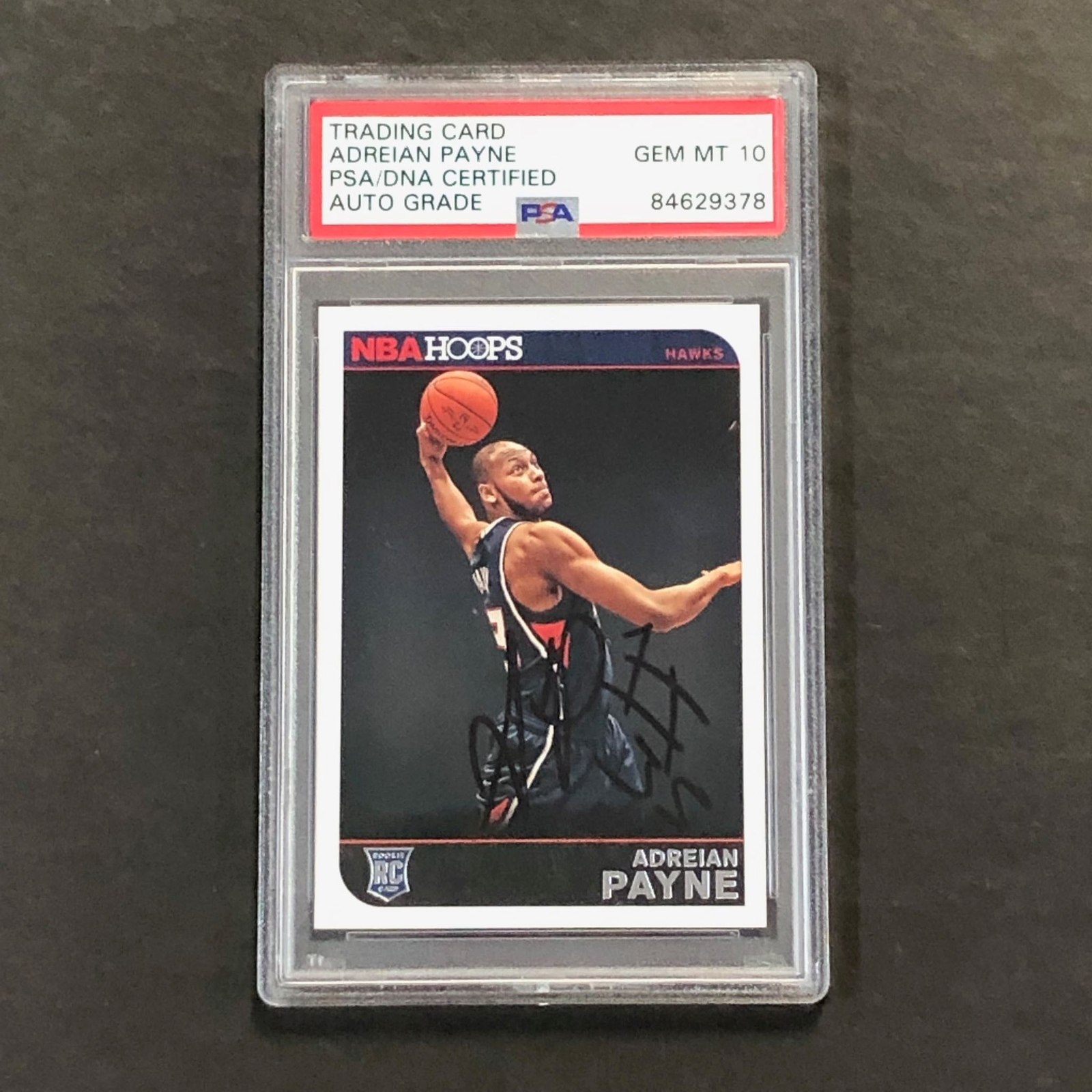 2014-15 Panini NBA Hoops #274 Adreian Payne Signed Card AUTO 10 PSA Slabbed RC H