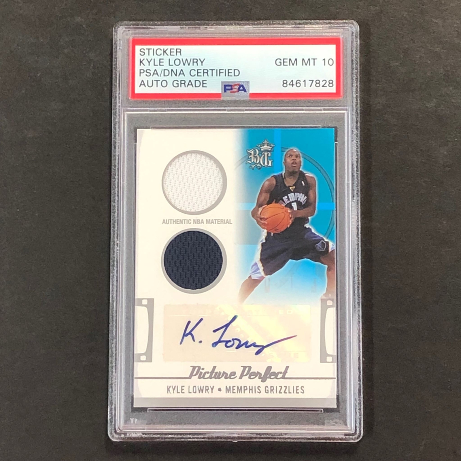 2006 Topps Picture Perfect #PPJSA-KL Kyle Lowry 134/199 Signed Card AUTO 10 PSA