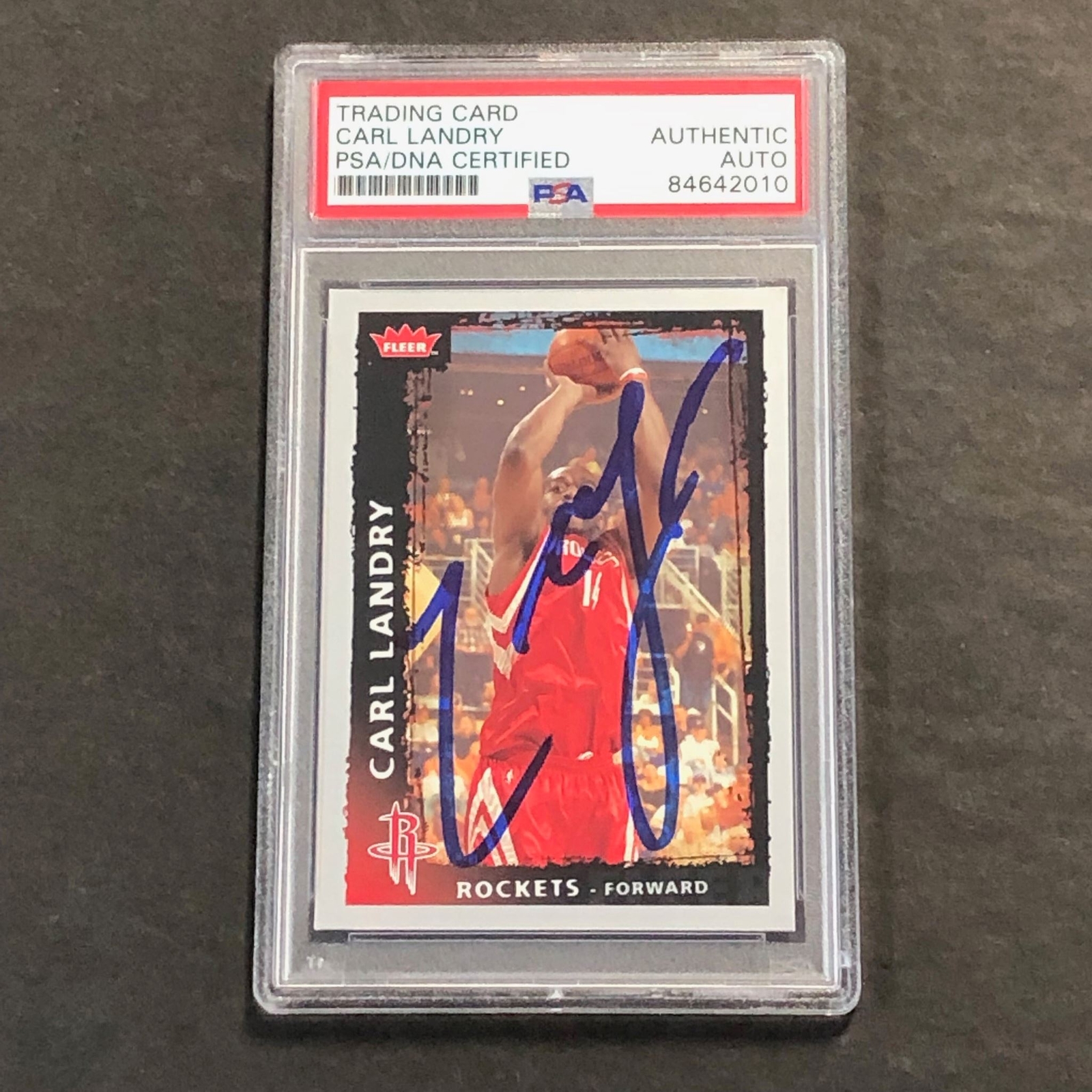 2008-09 NBA Fleer #134 Carl Landry Signed Card AUTO PSA/DNA Slabbed