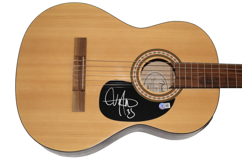 BILLY STRINGS SIGNED AUTOGRAPH FULL SIZE FENDER ACOUSTIC GUITAR - RARE! BAS COA