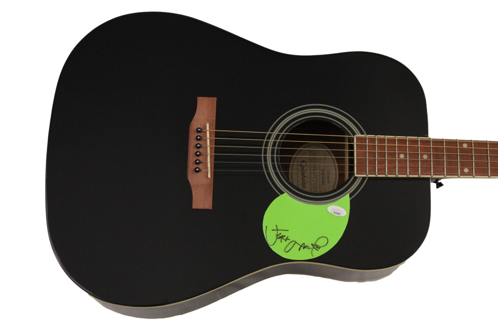 JEFF AMENT SIGNED AUTOGRAPH GIBSON EPIPHONE ACOUSTIC GUITAR - PEARL JAM JSA COA