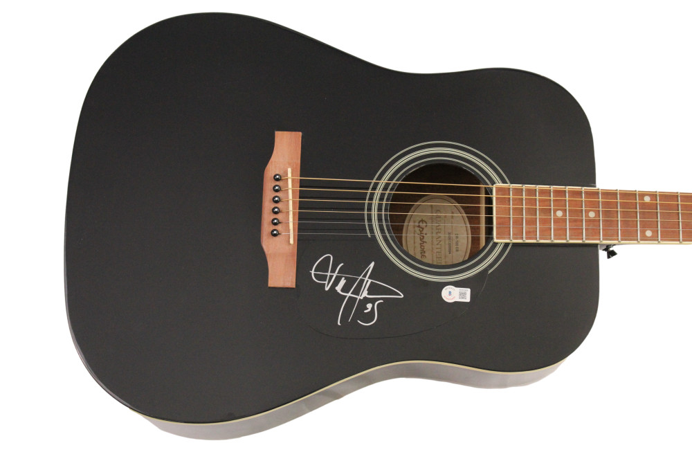 BILLY STRINGS SIGNED AUTOGRAPH FULL SIZE EPIPHONE ACOUSTIC GUITAR - RENEWAL BAS