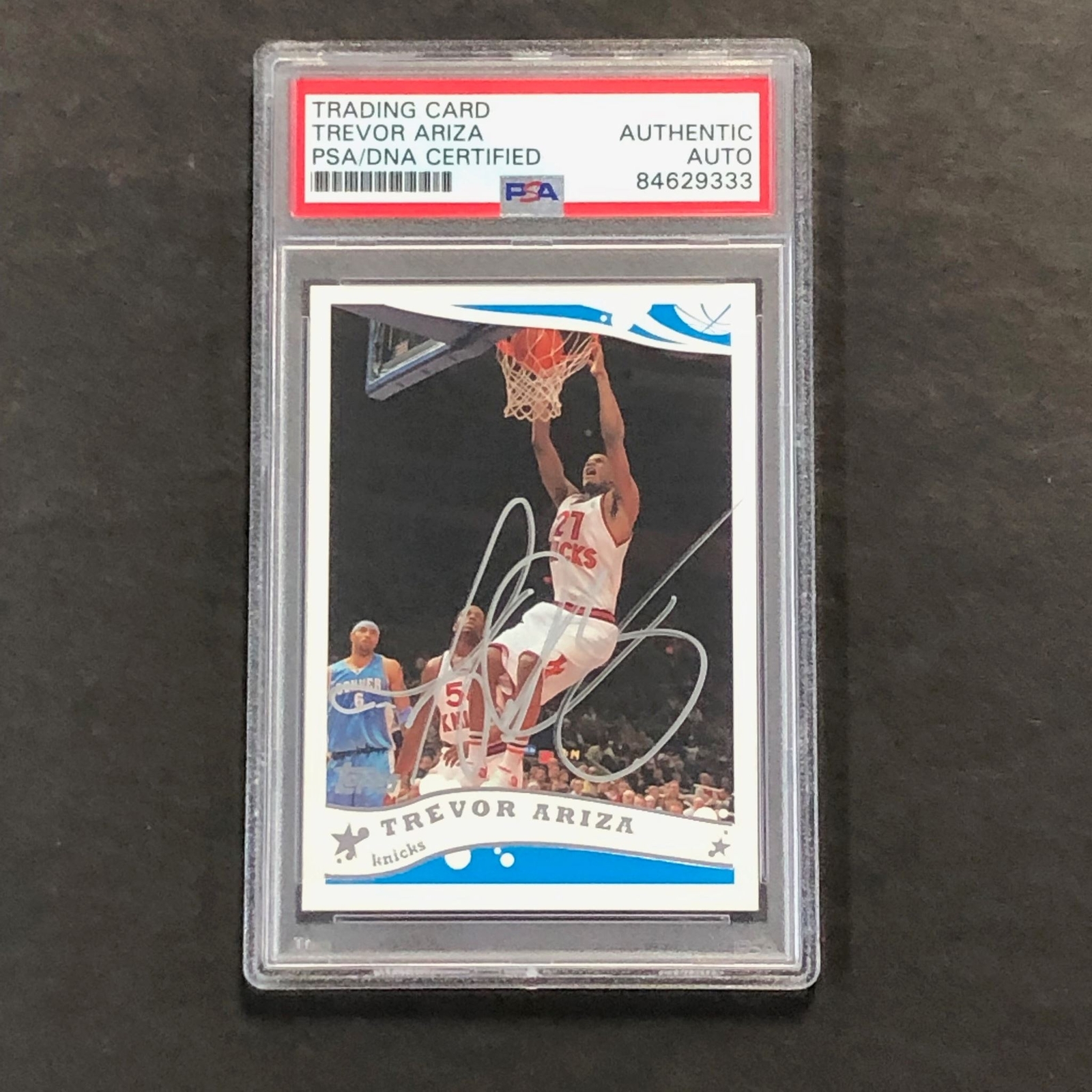 2005 Topps #207 Trevor Ariza Signed Card AUTO PSA Slabbed Knicks