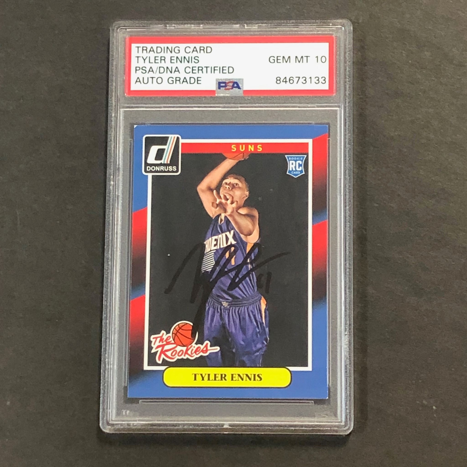 2014-15 Panini Donruss The Rookies #23 Tyler Ennis Signed Rookie Card AUTO 10 PS