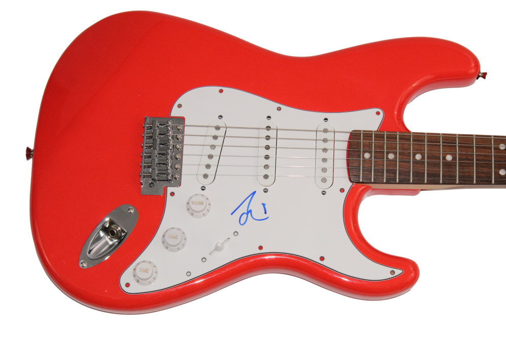 TAYLOR HAWKINS SIGNED AUTOGRAPH FENDER ELECTRIC GUITAR FOO FIGHTERS W/ JSA COA