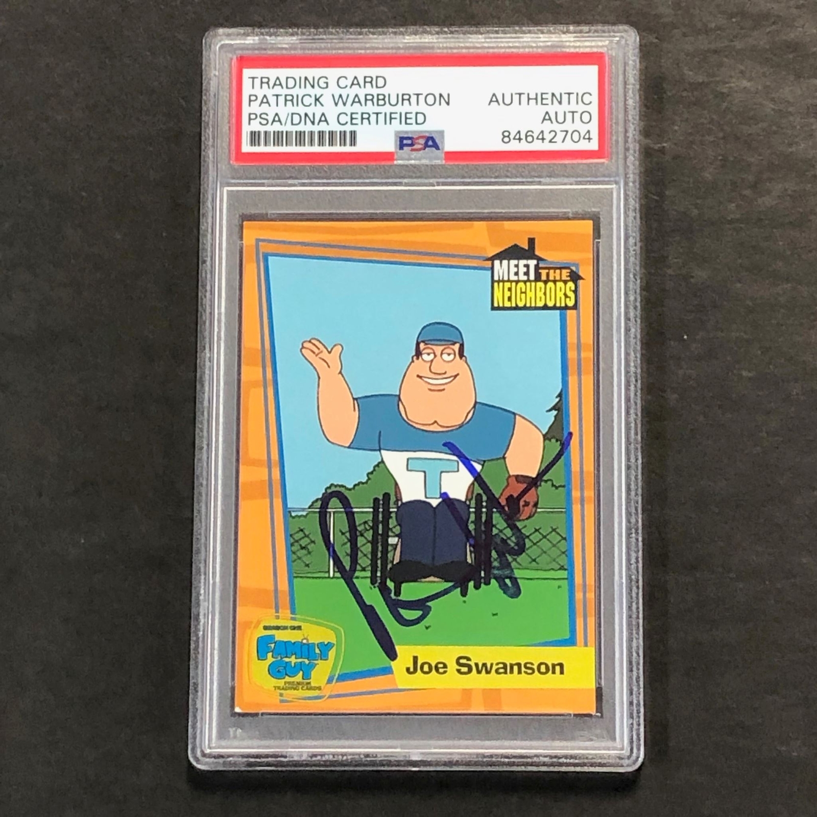 Inkworks Meet the Neighbors #13 Patrick Warburton Signed Card AUTO PSA Slabbed F