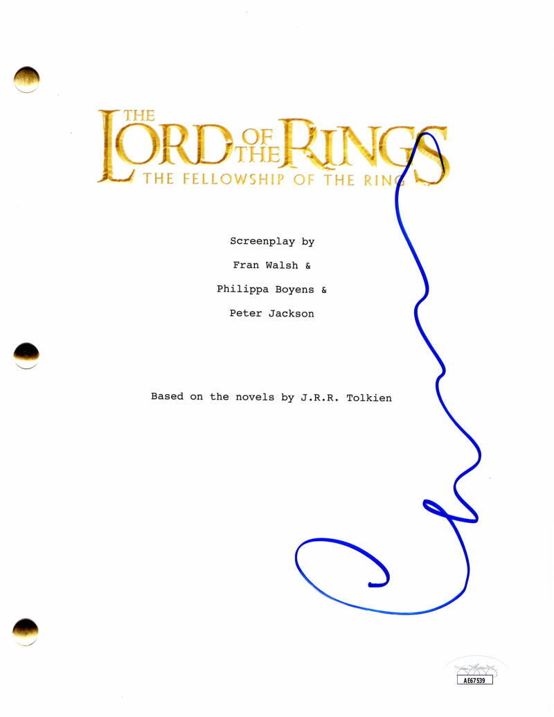 CATE BLANCHETT SIGNED AUTOGRAPH LORD OF THE RINGS FELLOWSHIP RING MOVIE SCRIPT