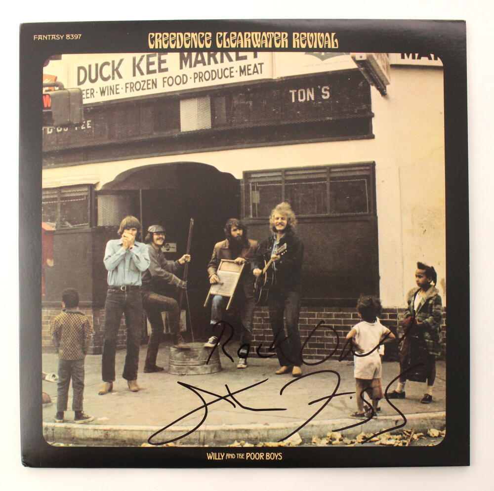 JOHN FOGERTY SIGNED AUTOGRAPH ALBUM VINYL RECORD WILLIE AND THE POOR BOYS W/ JSA