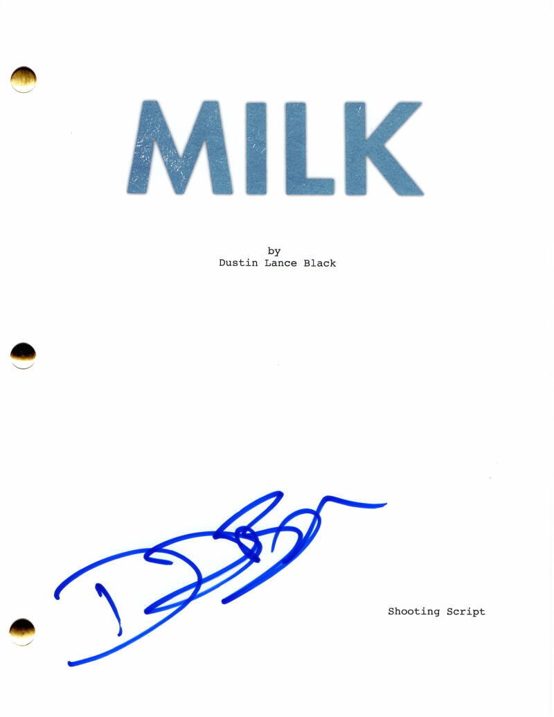 DUSTIN LANCE BLACK SIGNED AUTOGRAPH MILK FULL MOVIE SCRIPT - OSCAR WINNER! RARE