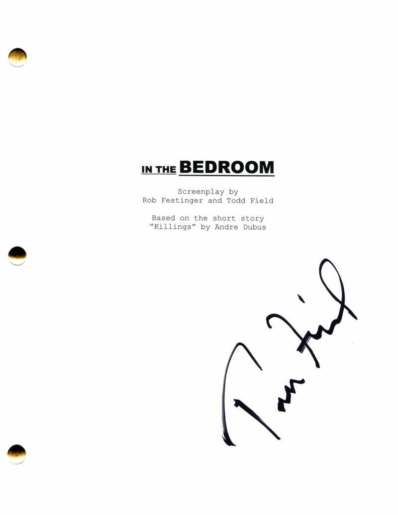 TODD FIELD SIGNED AUTOGRAPH IN THE BEDROOM FULL MOVIE SCRIPT - W/ SISSY SPACEK