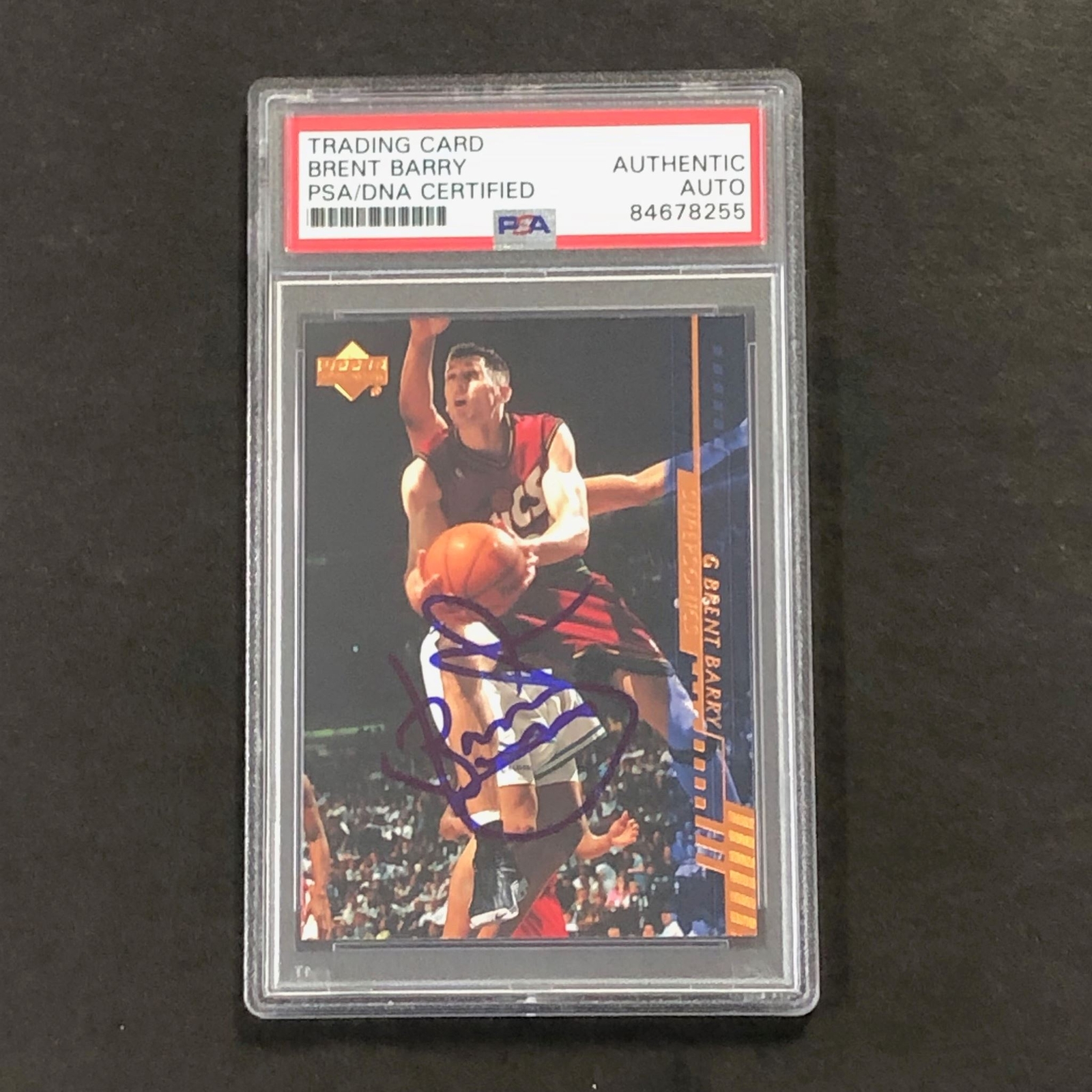 2000-01 Upper Deck #157 Brent Barry Signed Card AUTO PSA Slabbed Supersonics