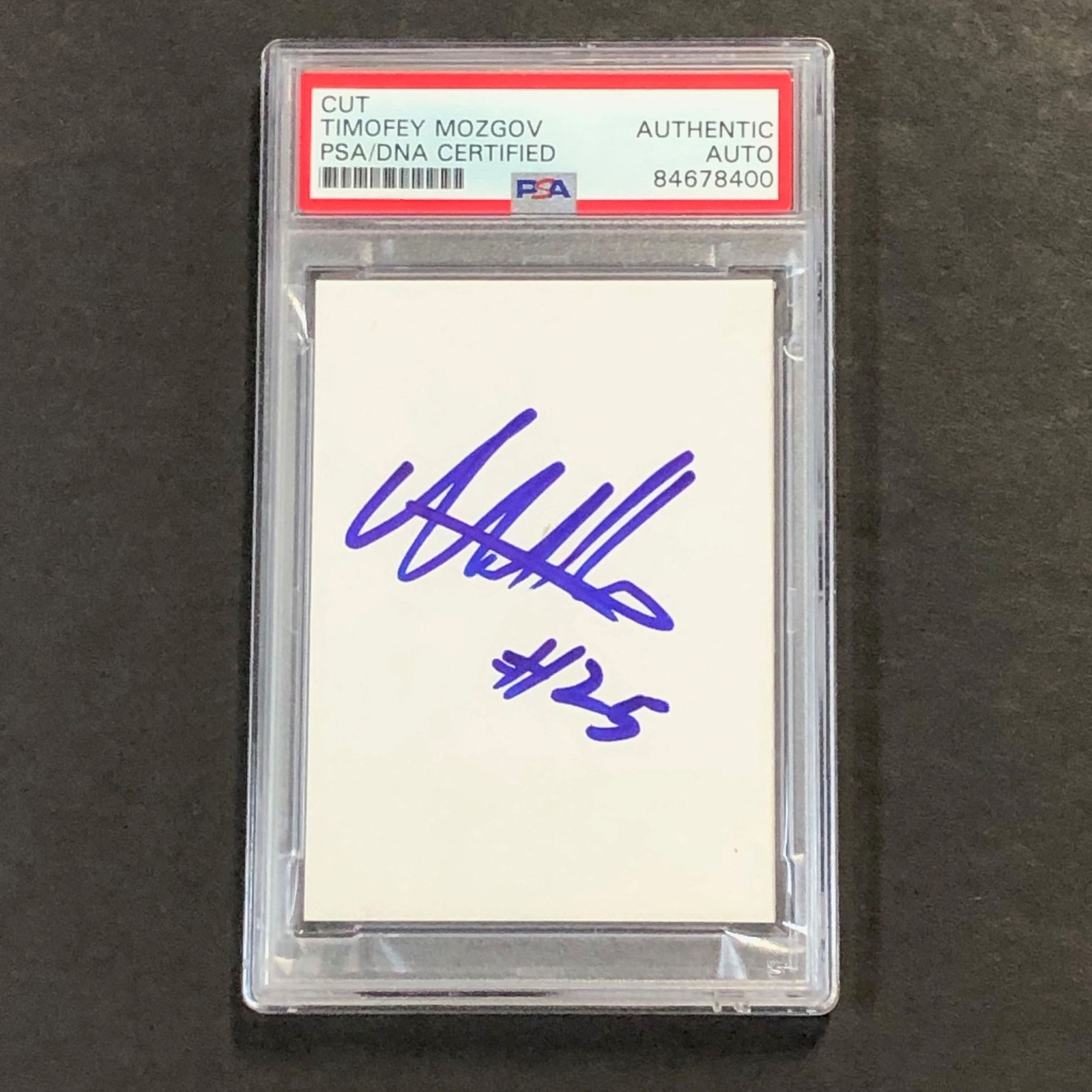 TIMOFEY MOZGOV SIGNED CUT AUTO PSA SLABBED LAKERS COLLECTIBLE MEMORABILIA