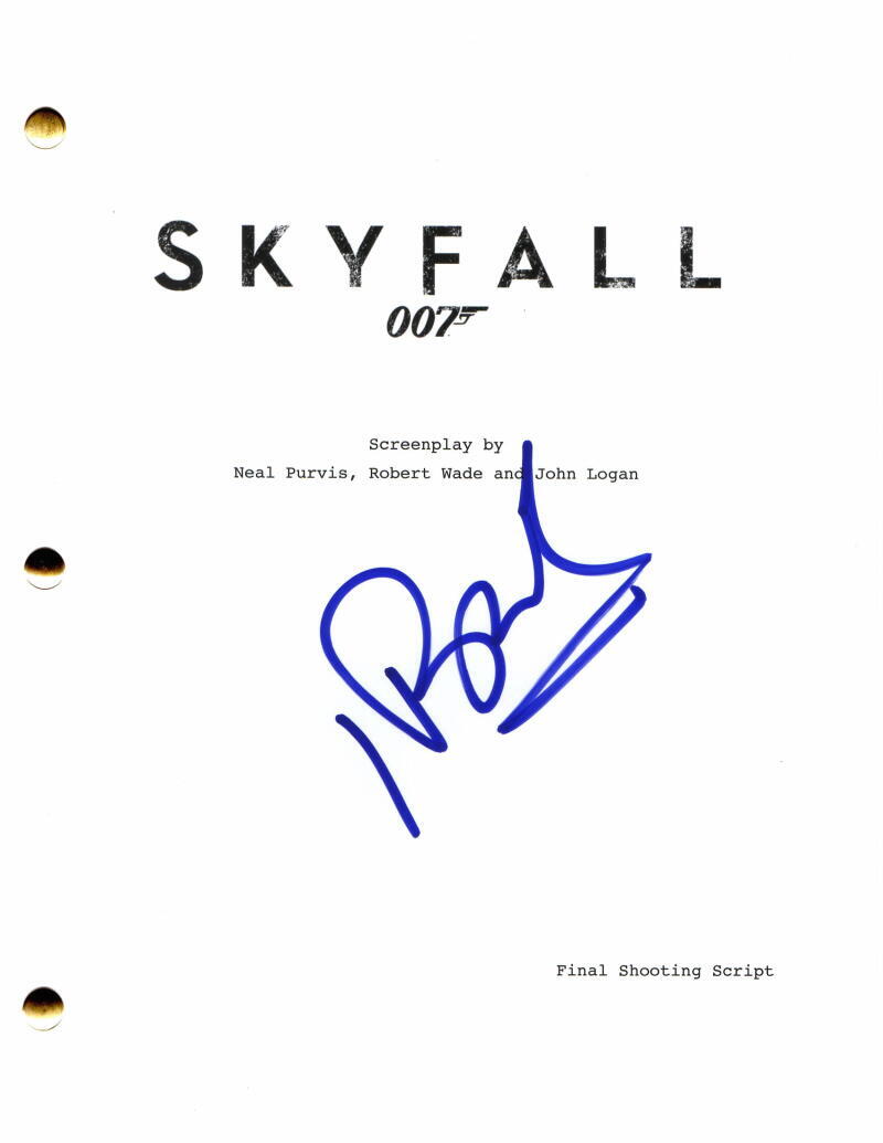 JAVIER BARDEN SIGNED AUTOGRAPH SKYFALL FULL MOVIE SCRIPT - JAMES BOND 007 RARE!