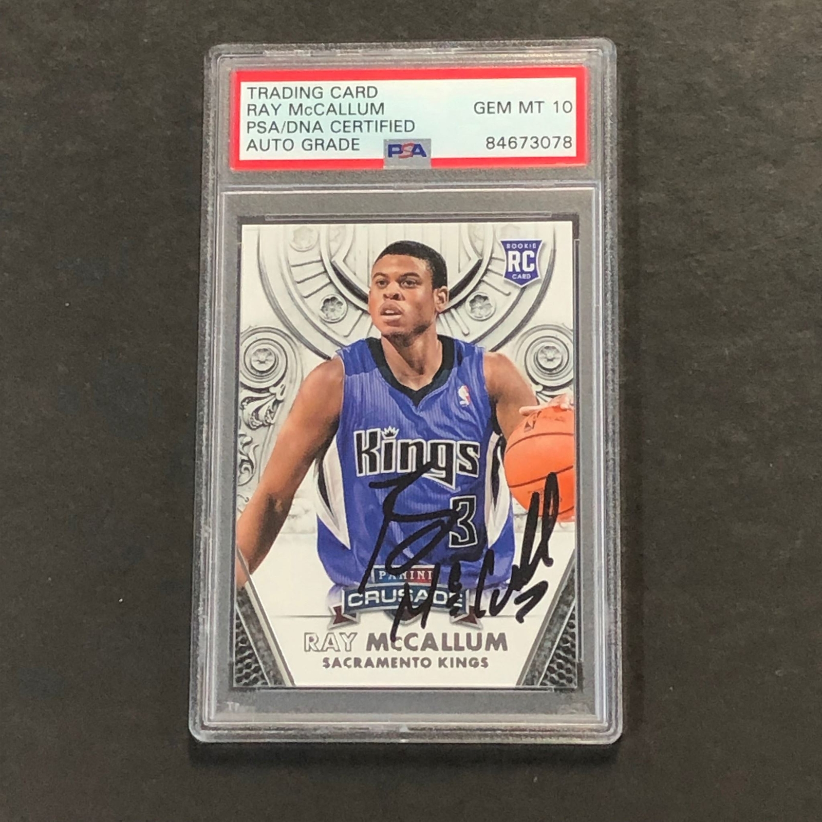 2013-14 Panini Crusade #143 Ray McCallum Signed Card Auto 10 PSA Slabbed RC King