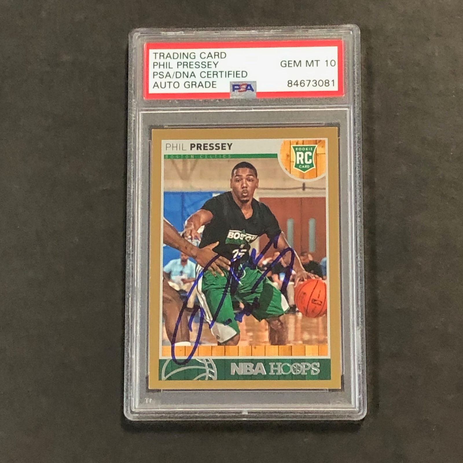 2013-14 NBA Hoops #297 Phil Pressey Signed Card AUTO 10 PSA/DNA Slabbed RC Celti