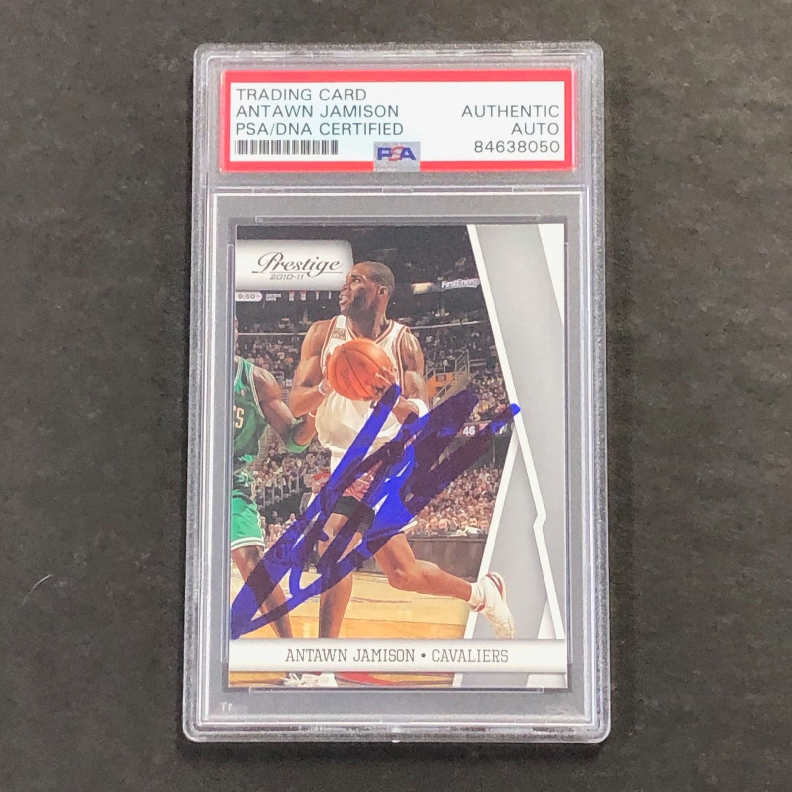 2010-11 Panini Prestige #18 Antawn Jamison Signed Card AUTO PSA Slabbed Cavalier