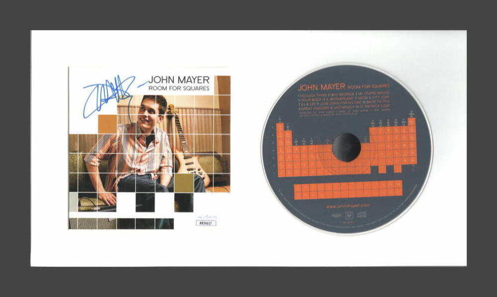 JOHN MAYER SIGNED AUTOGRAPH ROOM FOR SQUARES CD DISPLAY - READY TO HANG! JSA COA