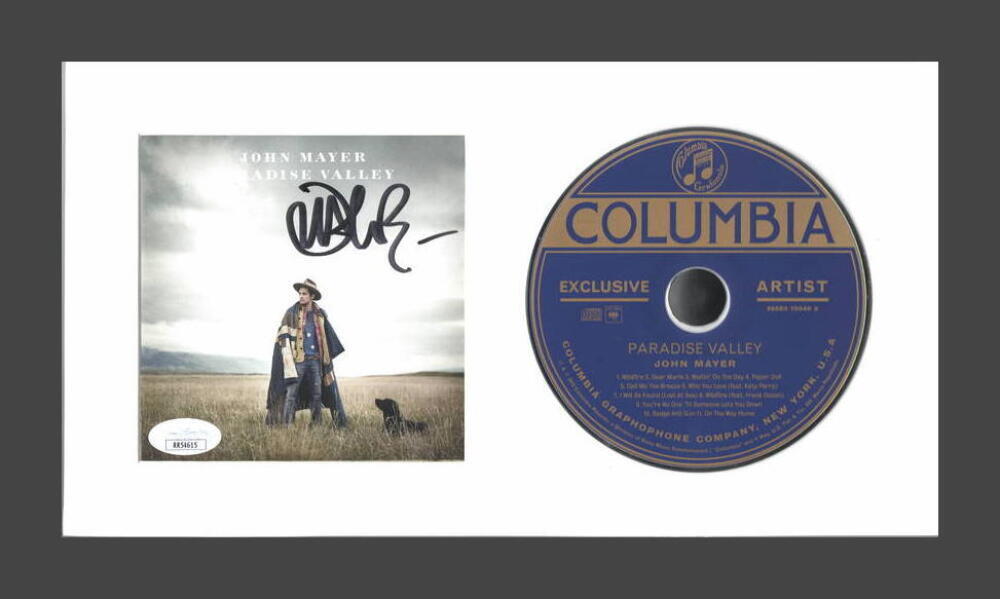 JOHN MAYER SIGNED AUTOGRAPH PARADISE VALLEY FRAMED CD DISPLAY READY TO HANG! JSA