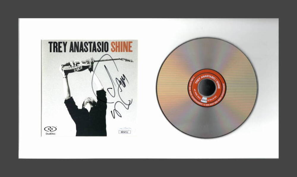 TREY ANASTASIO PHISH SIGNED AUTOGRAPH SHINE FRAMED CD DISPLAY READY TO HANG! JSA