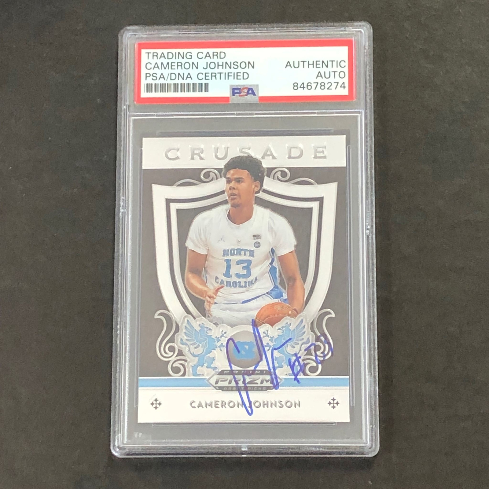 2019-20 Panini Prizm Draft Picks #32 Cameron Johnson Signed Card PSA Slabbed Aut
