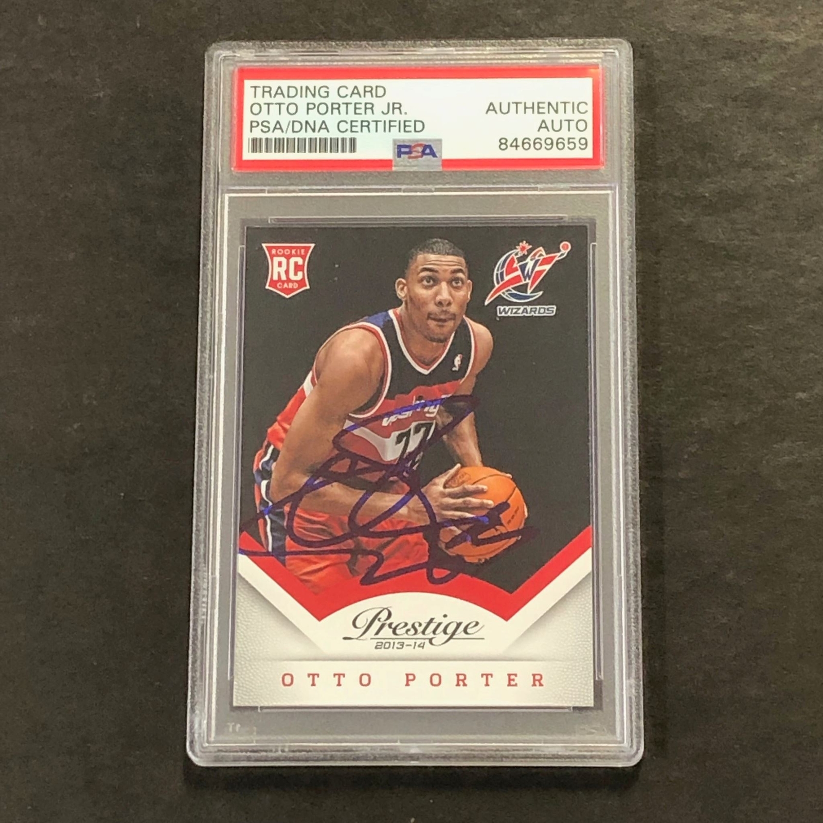 2013-14 Panini Prestige #163 Otto Porter Signed Card AUTO PSA Slabbed Wizards