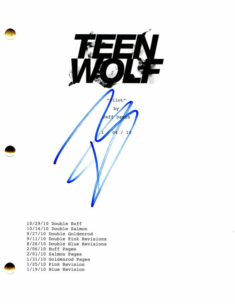 TYLER POSEY SIGNED AUTOGRAPH TEEN WOLF FULL PILOT SCRIPT - SCOTT MCCALL, RARE!