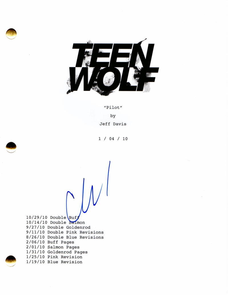 CRYSTAL REED SIGNED AUTOGRAPH TEEN WOLF FULL PILOT SCRIPT - ALLISON ARGENT RARE!